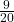  \frac{9}{20} 